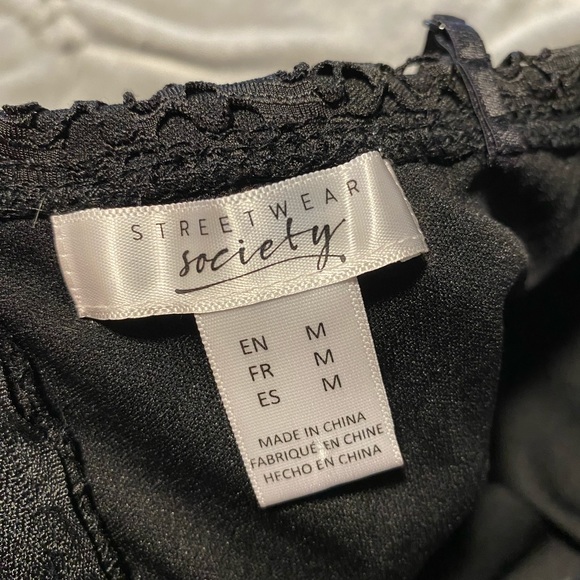 NWOT Streetwear Society Black Lace Dress - Picture 3 of 4